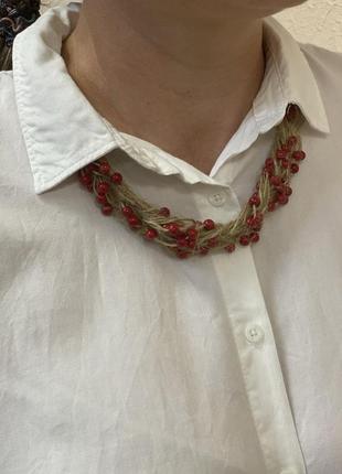 Етно намисто "без калини нема україни"