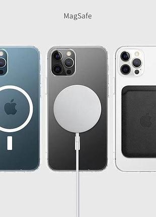 Панель для apple iphone 15 plus прозрачная magsafe 3