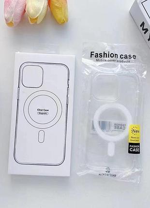 Панель для apple iphone 15 plus прозрачная magsafe 7