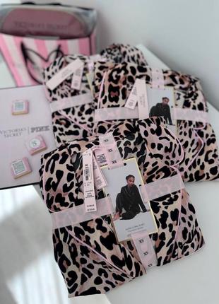 Леопардовая пижама виктория сикрет