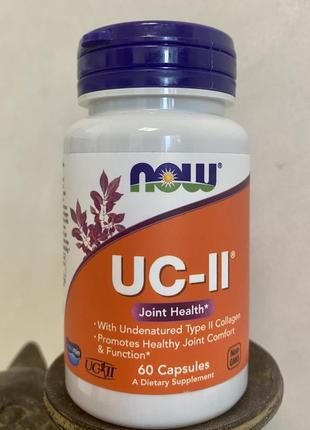 Now foods, uc-ii, добавка для здоров’я суглобів, неденатурований колаген ii типу, 60шт