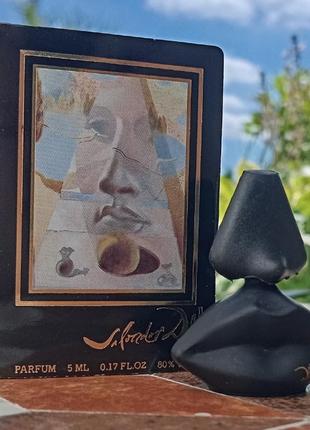 Вінтажна мініатюра dali parfum salvador dali, чистий парфум,  5 мл