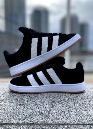 Кросівки adidas campus black&white4 фото