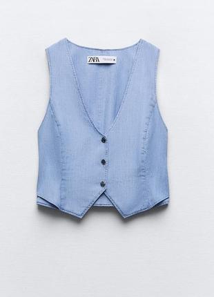 Zara легкий літній жилет жилетка l