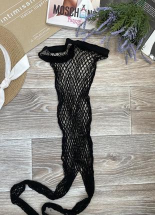 Колготки в сетку с открытым доступом комбинезон бодистокинг эротический