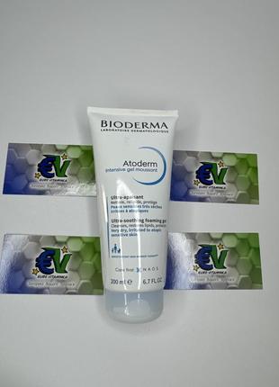 Гель-мус для дуже сухої та атопічної, чутливої ​​шкіри bioderma atoderm intensive gel moussant