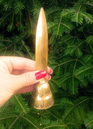 Нож бронзовый для открывания писем . винтаж