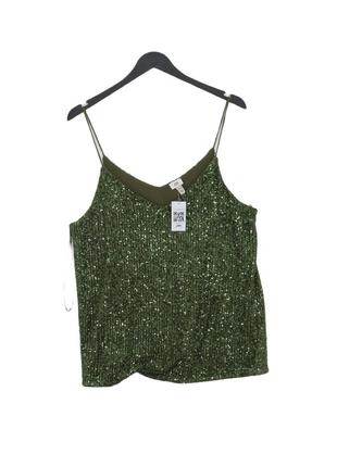 Блискучий святковий топ майка в паєтках river island