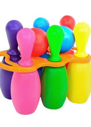 Кеглі для боулінгу маленькі з ручкою 024/3