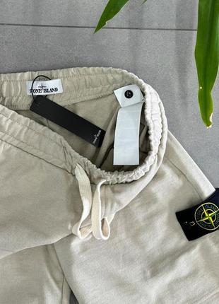 Шорты stone island бежевый
