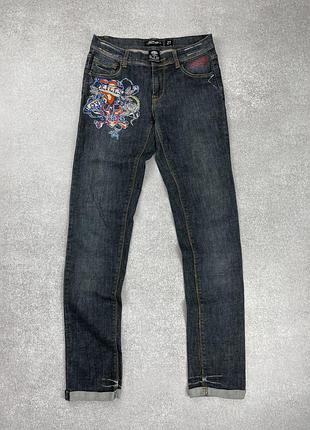 Ed hardy by christian audigier jeans women's женские джинсы