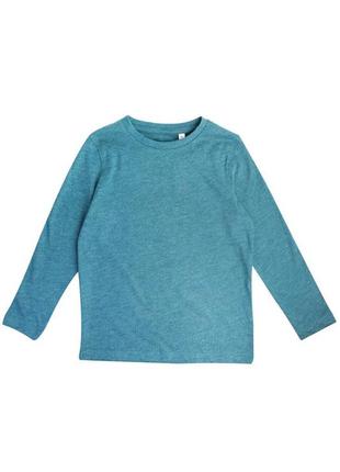 Лонгслив однотонный для мальчика 122 зеленый palomino