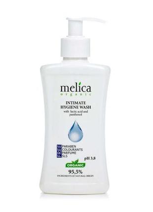 Засіб для інтимної гігієни melica organic intimate hygiene wash, з молочною кислотою та пaнтeнoлoм
