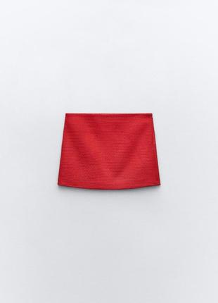 Zara | юбка красная | 2318/0755 фото