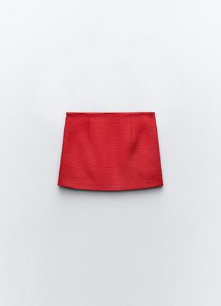 Zara | юбка красная | 2318/0756 фото