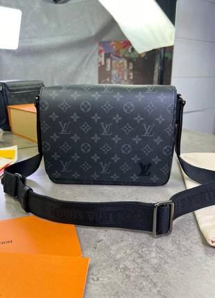 Мессенджер серый louis vuitton district pm owned2 фото