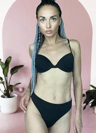 Женский чёрный раздельный купальник atmosphere 🖤