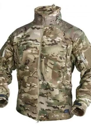 Тактична куртка флисовая helikon-tex liberty double fleece camogrom