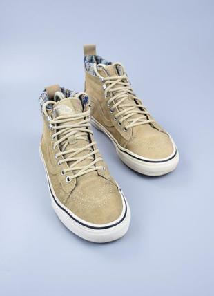 Vans sk8-hi mte ванси високі замшеві теплі бежеві 38