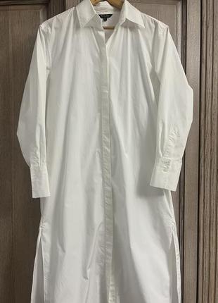 Довга біла сорочка massimo dutti