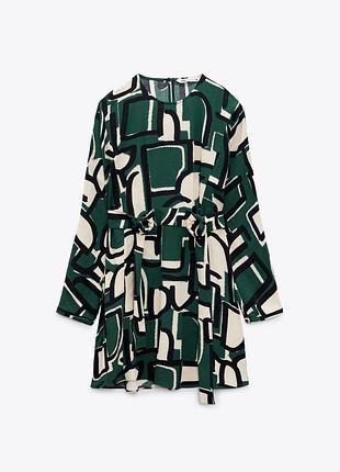Зелена натуральна сукня платье плаття zara (h&m, cos)
