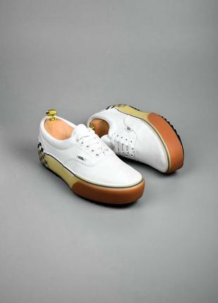 Vans era stacked white ванси низькі білі платформа 39