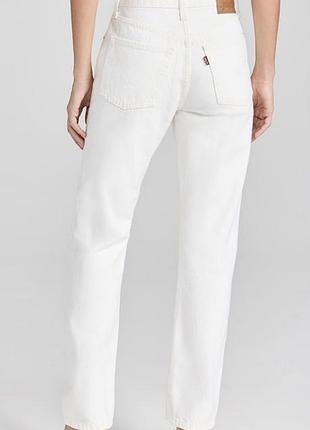 Джинсы levis белые прямые классические джинсы