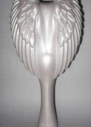 Расческа/ щетка для волос tangle angel оригинал. белого цвета белого цвета с переливом