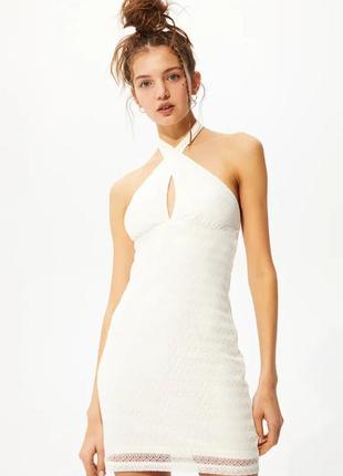 Чудова коротка сукня молочного кольору бренду h&m