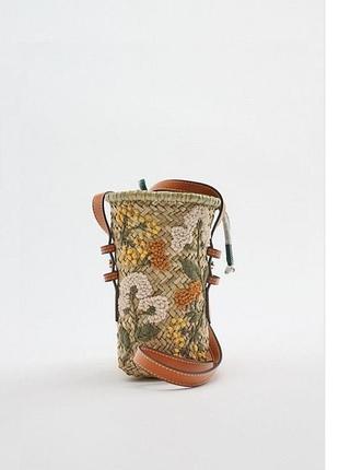 Сумка zara з рафіі