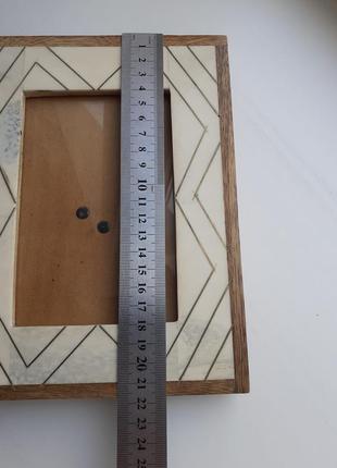 Винтажная рамка для фото кость дерево