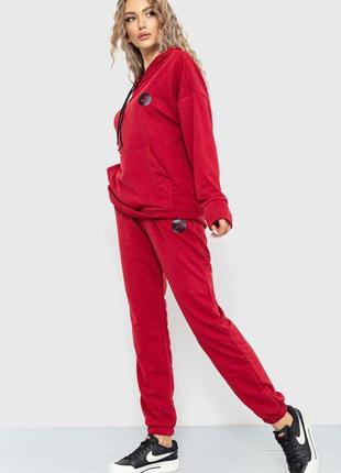 Спорт костюм жіночий демісезонний, колір бордовий, 177r0303 фото
