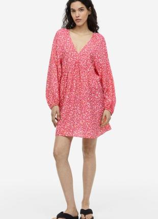 Вільна коротка сукня h&m