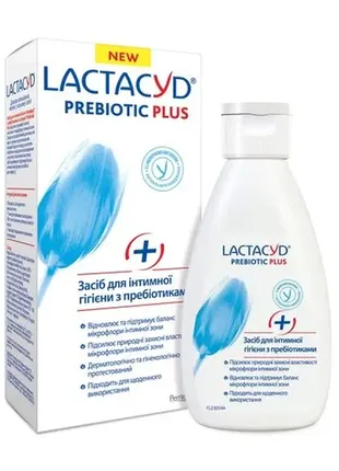 Засіб для інтимної гігієни lactacyd prebiotic plus з пребіотиками, 200 мл