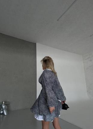 Жіноча сукня з комірцем: 42-44, 44-46 чорний, мʼята6 фото