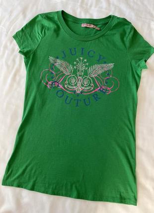 Футболка juicy couture зелена