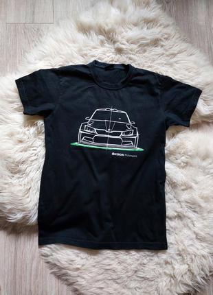 🖤💙💜 крутая футболка skoda motorsport качественная стильная