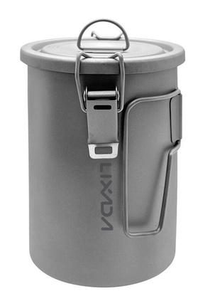 Котелок титановый lixada 1000 ml. рисоварка.