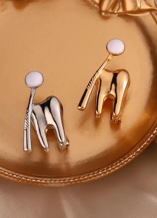 Брошка для стоматолога, брошь зуб, булавка, аксессуары бижутерия на подарок