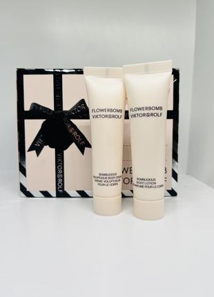 Набір крем та лосьон для тіла viktor&rolf flowerbomb 15 ml + 15 ml