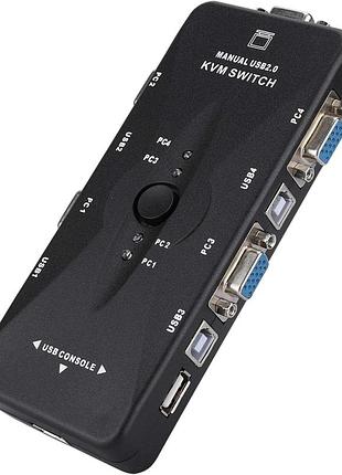 4-портовый usb vga kvm-переключатель