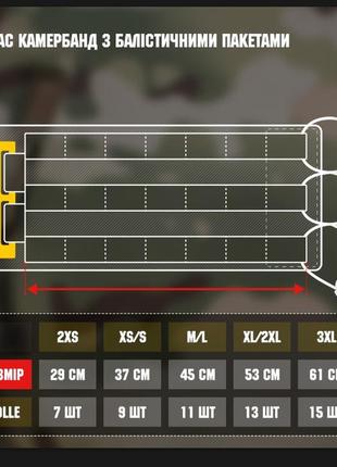 M-tac камербанд з балістичними покетами 1 а для cuirass qrs mm144 фото