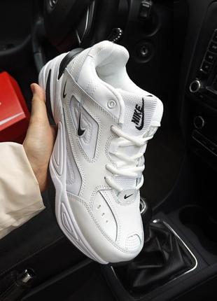 Кроссовки nike m2k tecno white/black белые с черным2 фото