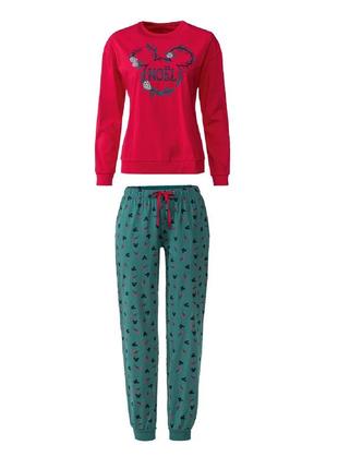 Пижама женская комплект реглан с штанами 46-48