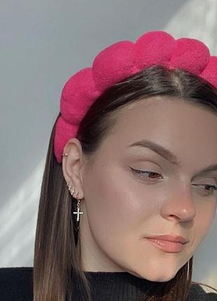 Трендовый мягкий обруч объемный