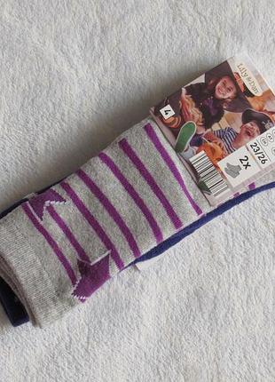 Носки махровые со стоперами детские комплект 2 пары роз. 23 - 26 от aldi новые