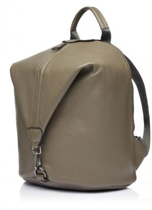 Рюкзак женский из натуральной кожи серый bags4life 667