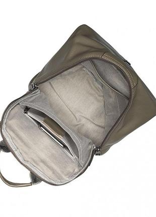 Рюкзак женский из натуральной кожи серый bags4life 667