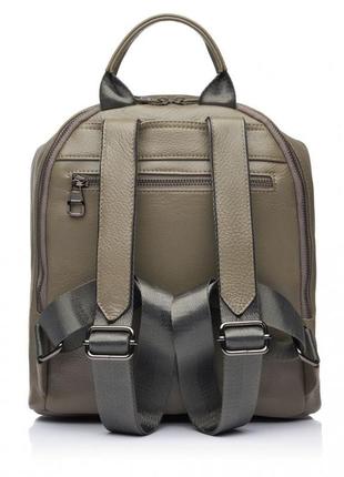 Рюкзак женский из натуральной кожи серый bags4life 667
