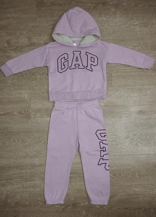 Теплий спортивний костюм від gap для дівчинки 3-4 років
